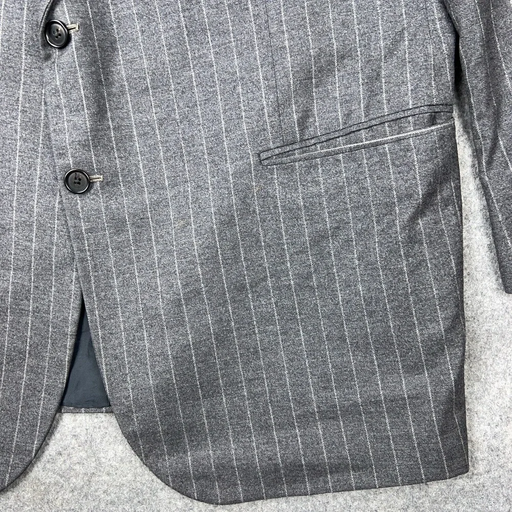Brooks Brothers Golden Fleece Blazer Men 48R Gray Pinstripe Sport Coat Jacket US